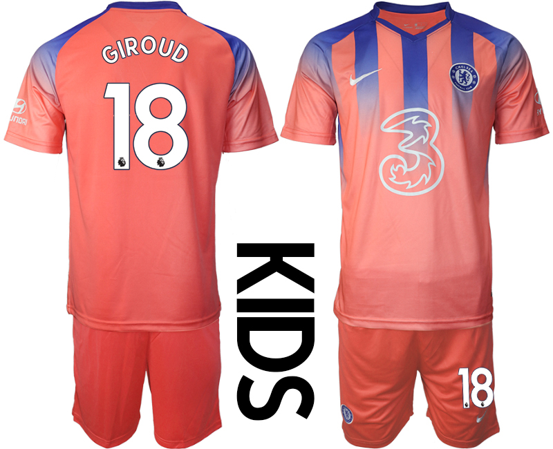 2021 Chelsea FC away Youth #18 soccer jerseys